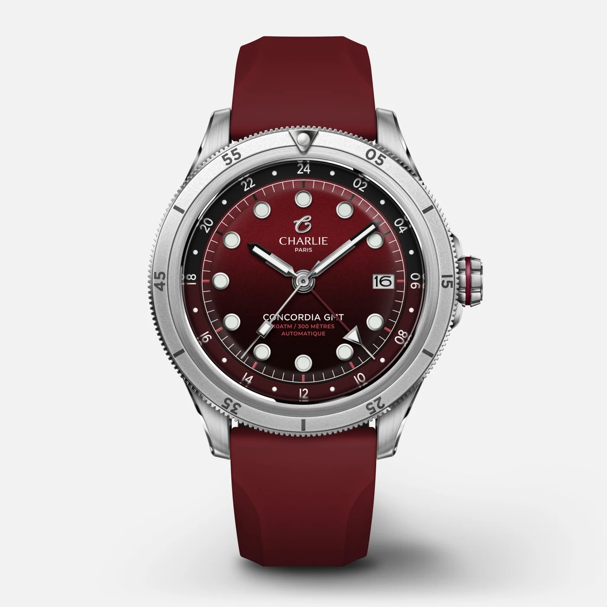Montre Charlie Paris : Concordia GMT Automatique Bordeaux