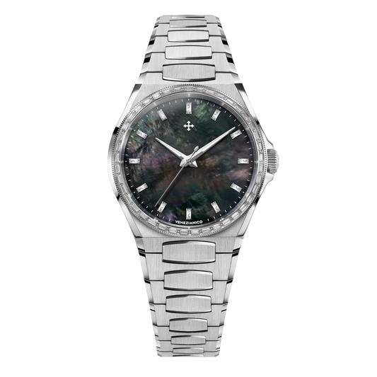 MONTRE VENEZIANICO : ARSENALE 37 MOISSANITE NOIR 6121514C
