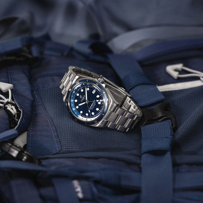 Montre Charlie Paris : Concordia GMT Automatique Bleu Antarctique