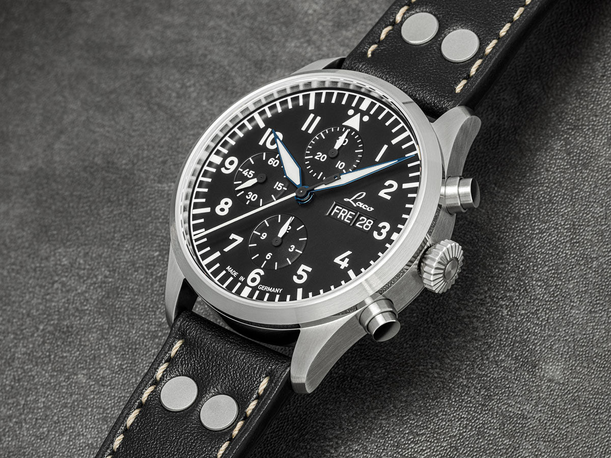 MONTRE LACO : CHRONOGRAPHE AUTOMATIQUE KIEL.2 NOIR