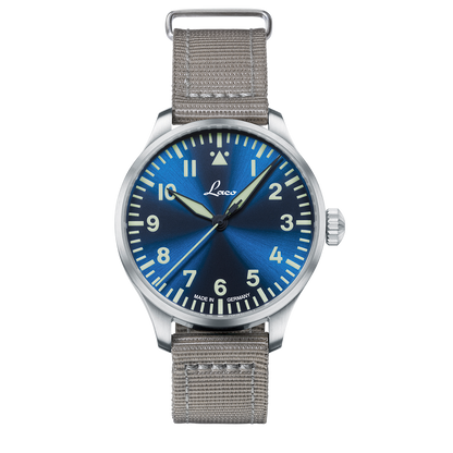 RELOJ LACO: RELOJES DE PILOTO BÁSICOS AUTOMÁTICOS AUGSBURG AZUL