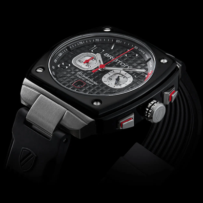 RELOJ BRISTON: STREAMLINER GENTLEMAN DRIVER CRONÓGRAFO CUARZO NEGRO 24142.SA.B.1