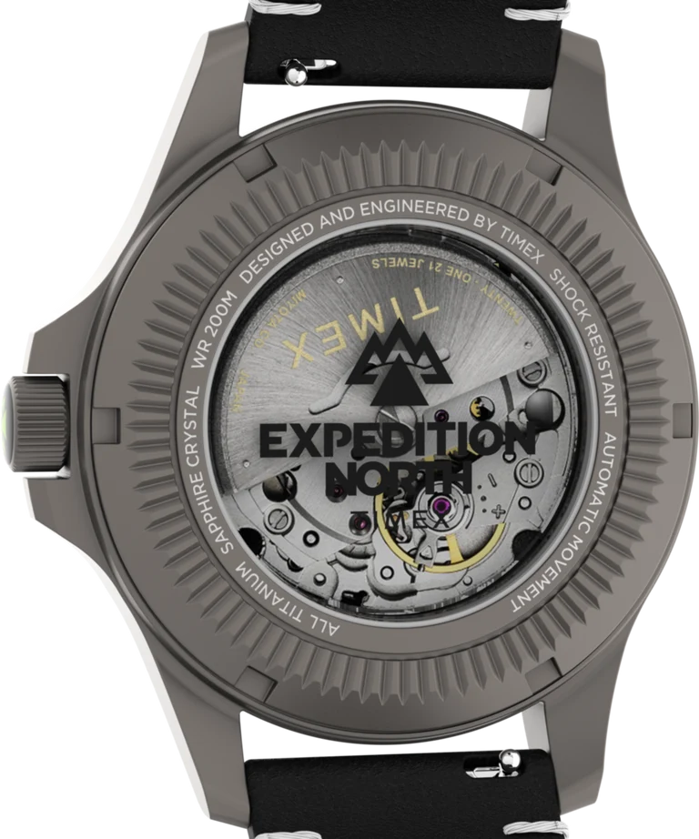Timex : Expedition Field Post Titanium automatique noir 41 mm, vue de présentation