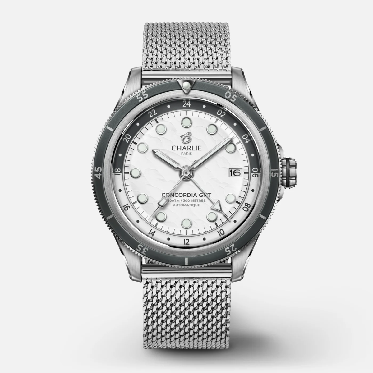 Montre Charlie Paris : Concordia GMT Automatique Toundra