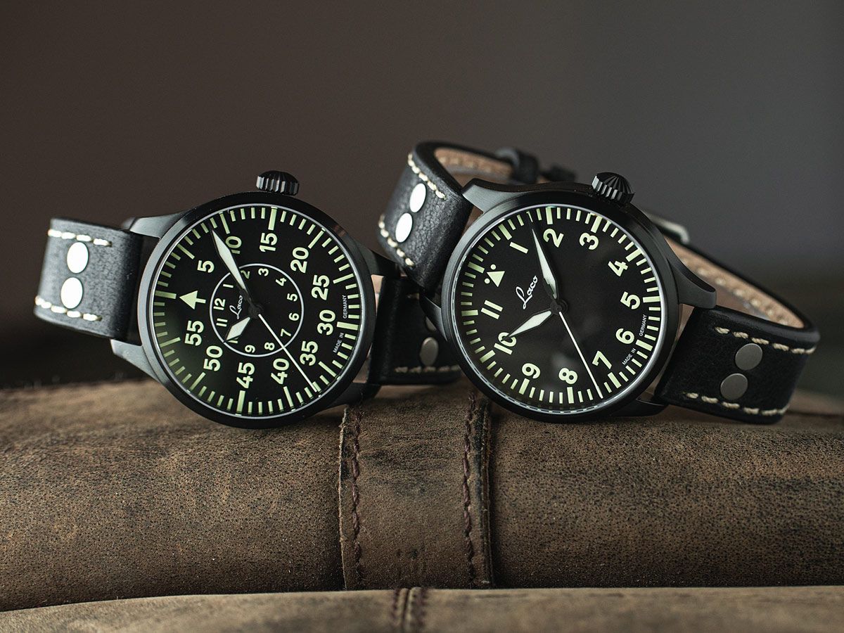 RELOJ LACO: PILOT WATCHES BASIC AUTOMATIC BIELEFELD NEGRO