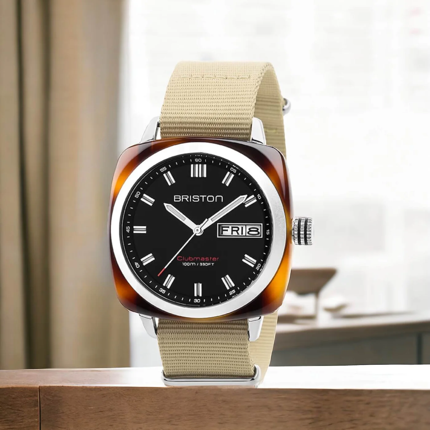 MONTRE BRISTON : CLUBMASTER SPORT HMS NOIR 17342.SA.TS.1.NK