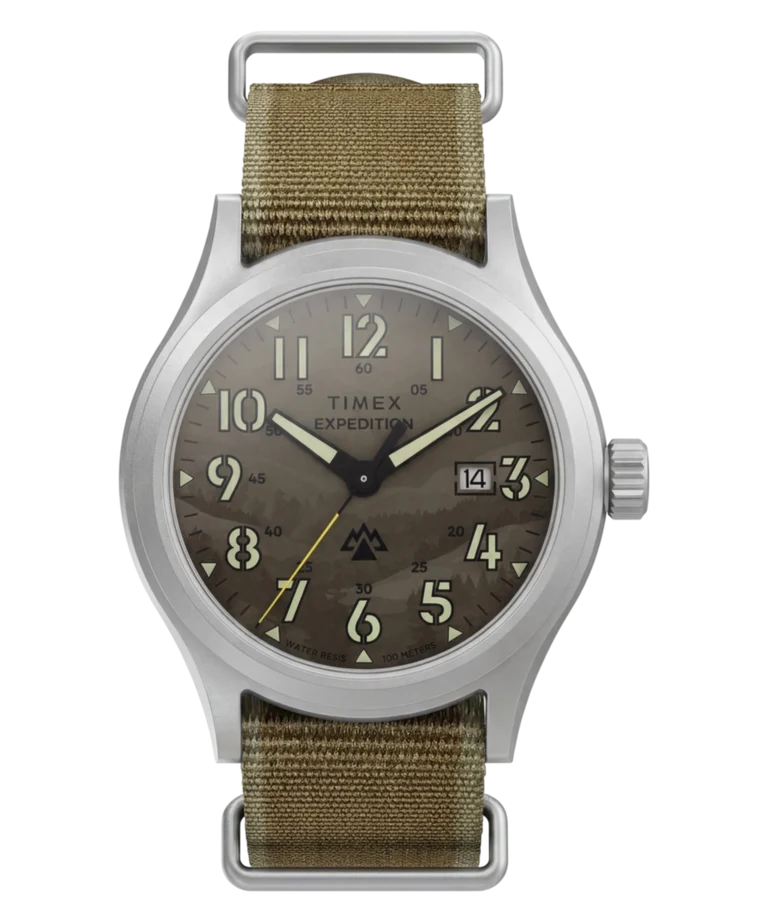 Timex : Expedition Sierra beige 40 mm, vue de face
