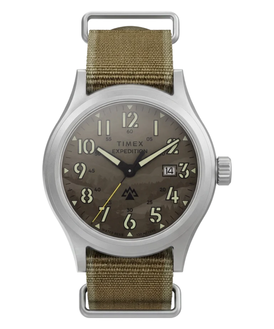 Timex : Expedition Sierra beige 40 mm, vue de face