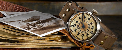 RELOJ LACO: PILOT WATCH ORIGINAL ERBSTÜCK BLANCO