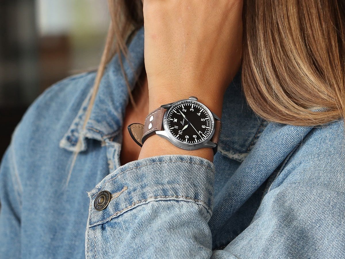RELOJ LACO: FLIEGER STUTTGART PRO AUTOMÁTICO NEGRO