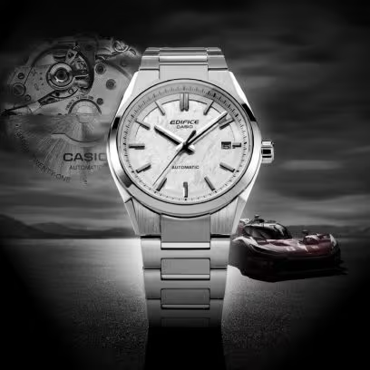 MONTRE CASIO : ÉDIFICE AUTOMATIQUE BLANC EFK-110D-7A