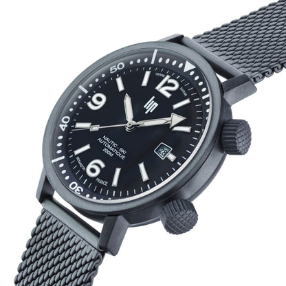 MONTRE LIP : GRANDE NAUTIC-SKI AUTOMATIQUE GUN METAL 671859