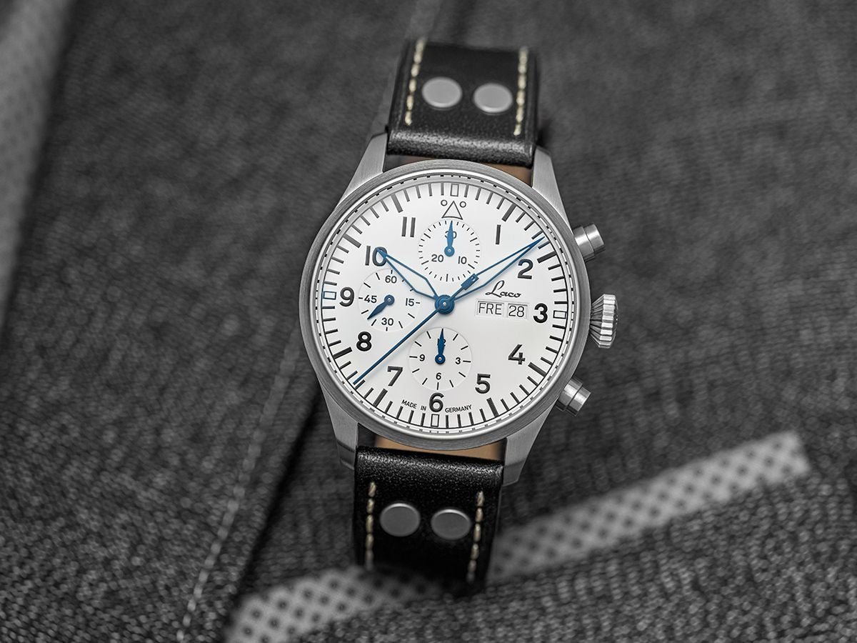 RELOJ LACO: CRONÓGRAFO AUTOMÁTICO KIEL.2 BLANCO