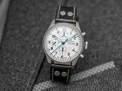 RELOJ LACO: CRONÓGRAFO AUTOMÁTICO KIEL.2 BLANCO