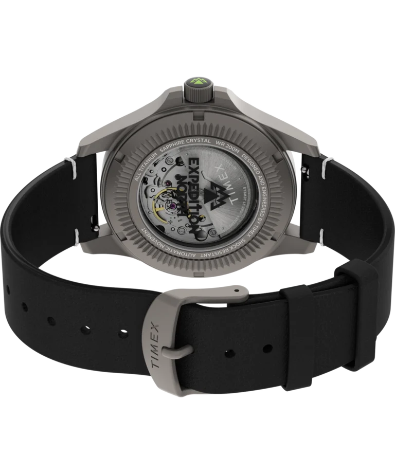 Timex : Expedition Field Post Titanium automatique noir 41 mm, vue de présentation