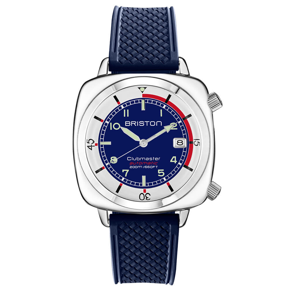 MONTRE BRISTON : CLUBMASTER LEGEND COMPRESSOR ACIER & BLEU 26642.PS.DC.15.FNB