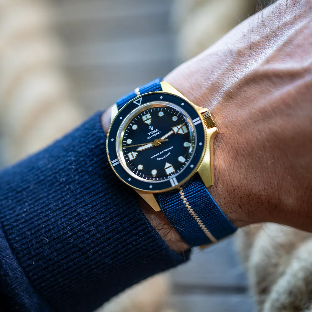 Montre Yema : Navygraf Marine Nationale Quartz Édition 400e Anniversaire YMHF1591MN-GG