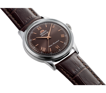 MONTRE ORIENT : BAMBINO 38MM MARRON NO DATE RA-BB0004Y