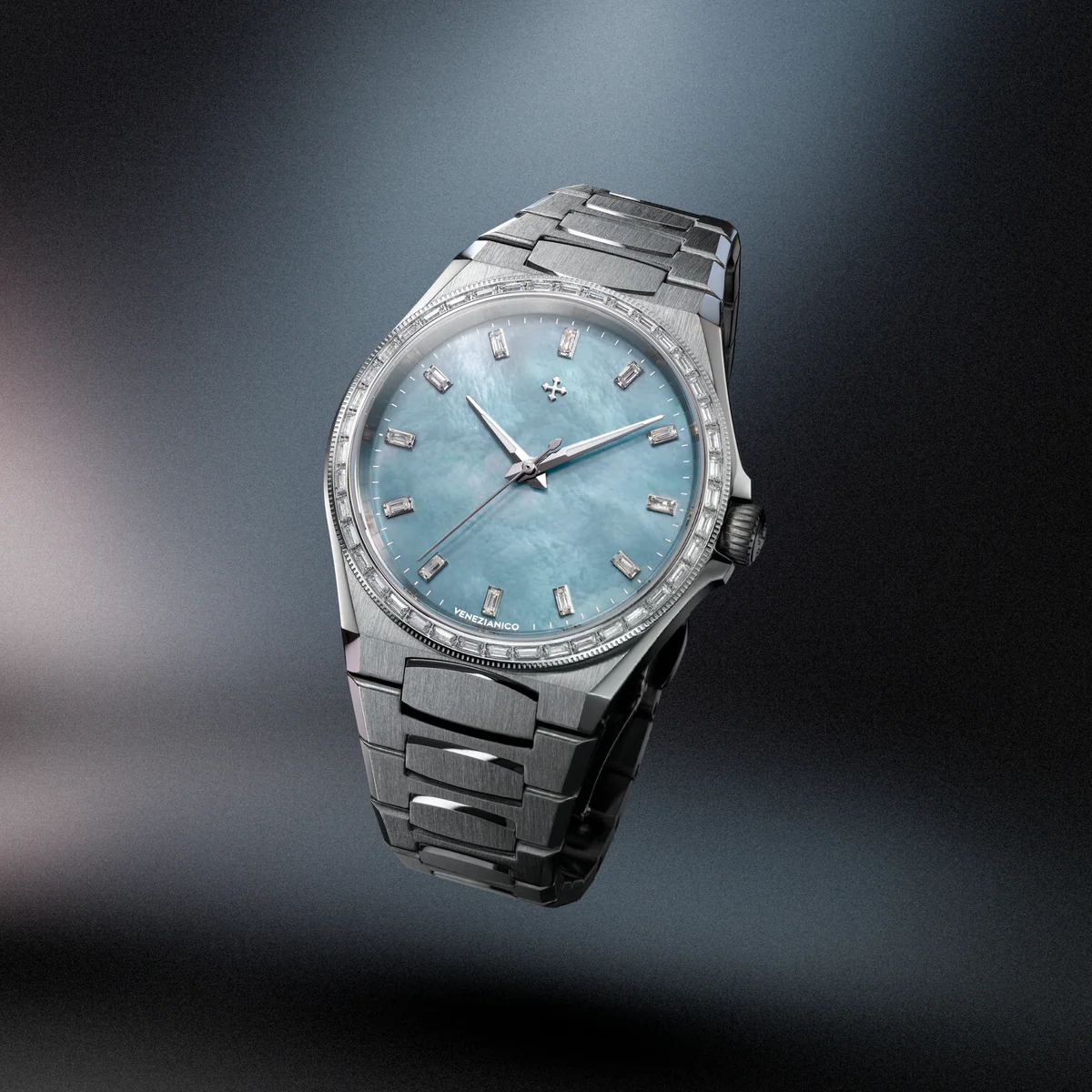 MONTRE VENEZIANICO : ARSENALE 37 MOISSANITE BLEU 6121512C