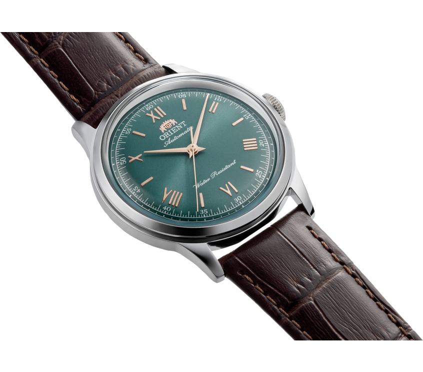 MONTRE ORIENT : BAMBINO 38MM VERT NO DATE RA-BB0001E