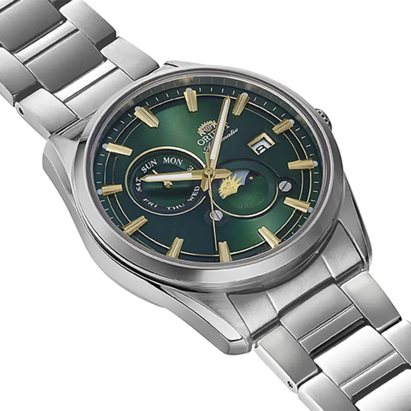 MONTRE ORIENT : STRETTO SUN & MOON VERT RA-AK0314E