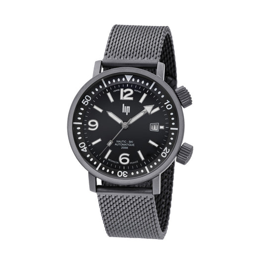 RELOJ LIP: GRANDE NAUTIC-SKI AUTOMÁTICO GUN METAL 671859