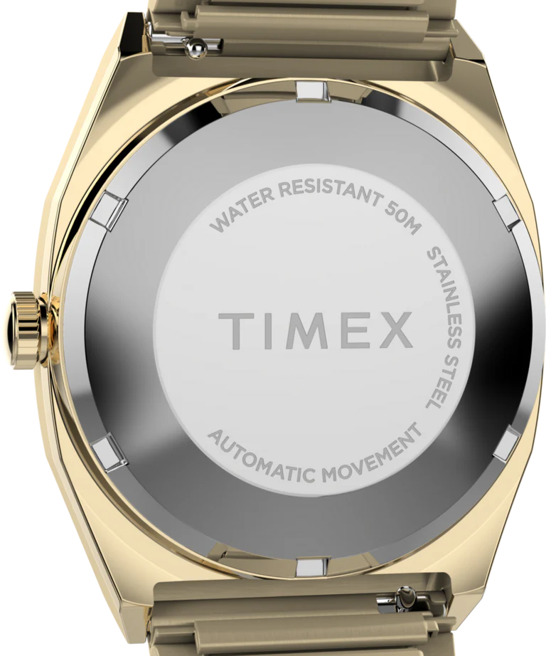 Timex : 1983 E Line automatique vert 34 mm, vue de présentation