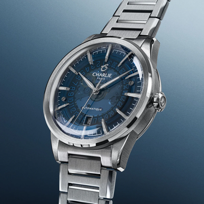 MONTRE CHARLIE PARIS : ALLIANCE AUTOMATIQUE SAPHIR BLEU