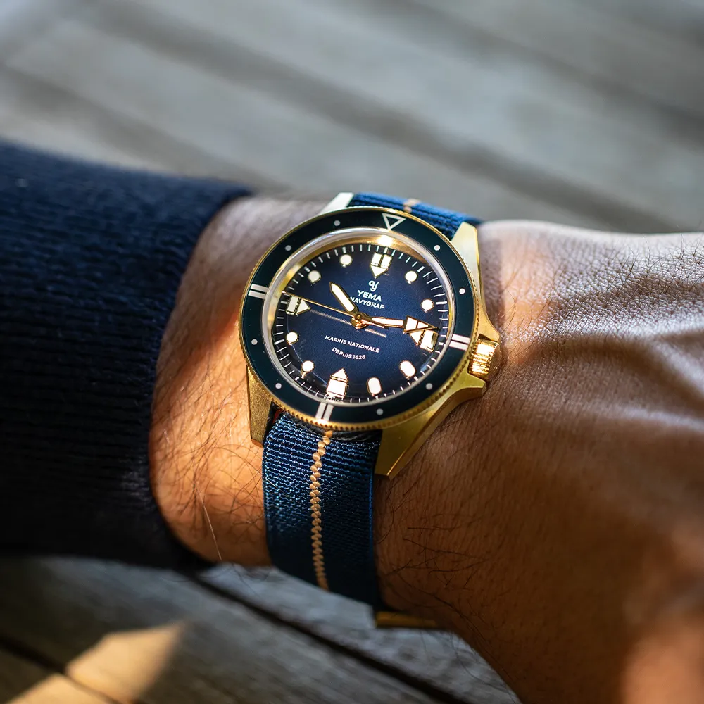 Montre Yema : Navygraf Marine Nationale Quartz Édition 400e Anniversaire YMHF1591MN-GG