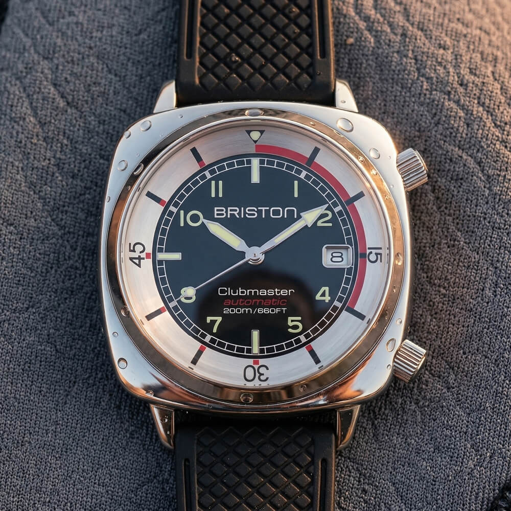 MONTRE BRISTON : CLUBMASTER LEGEND COMPRESSOR ACIER & NOIR 26642.PS.DC.1.FB