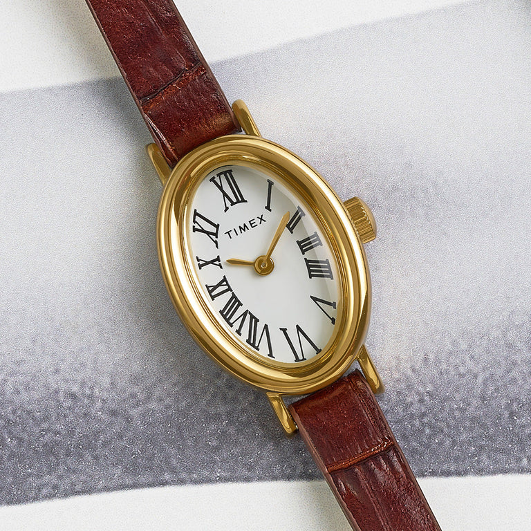 Timex : Cavatina doré blanc 19 mm, vue de présentation