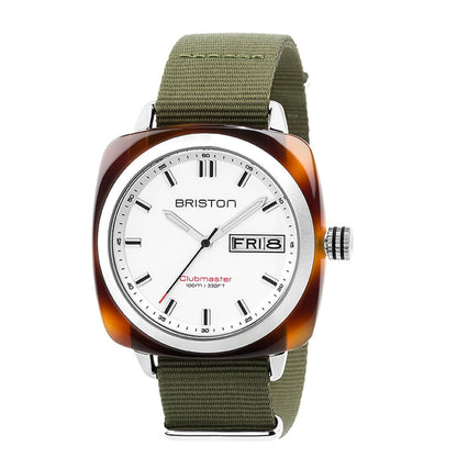 MONTRE BRISTON : CLUBMASTER SPORT HMS BLANC 17342.SA.TS.2.NGA
