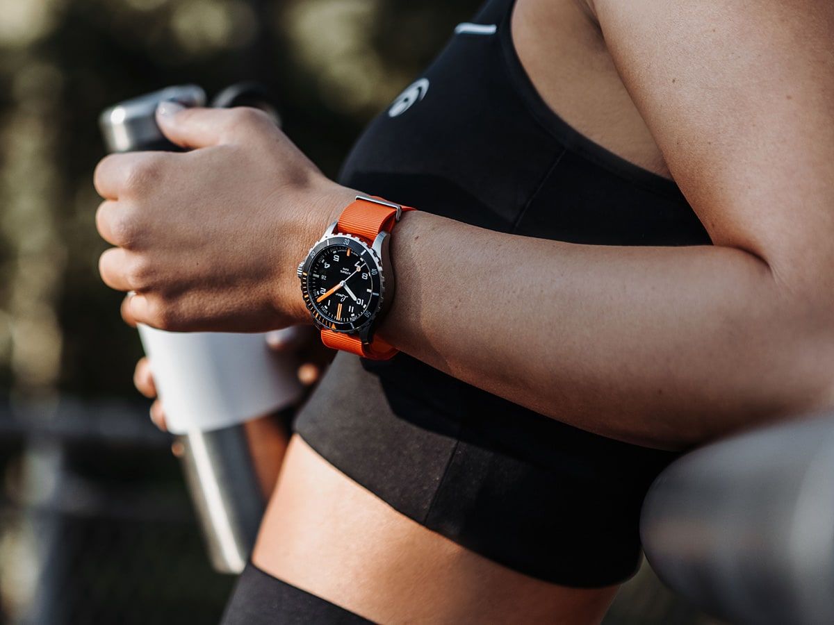 MONTRE LACO: RELOJES DEPORTIVOS MOJAVE AUTOMÁTICO NARANJA