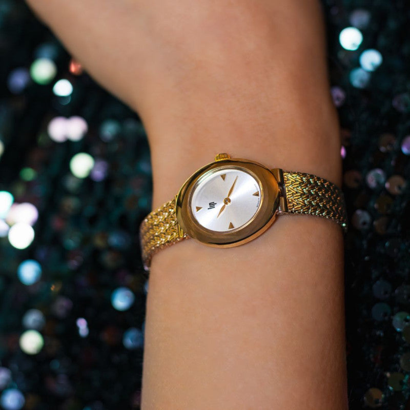 Montre LIP : Juliette Blanc & Or 671643