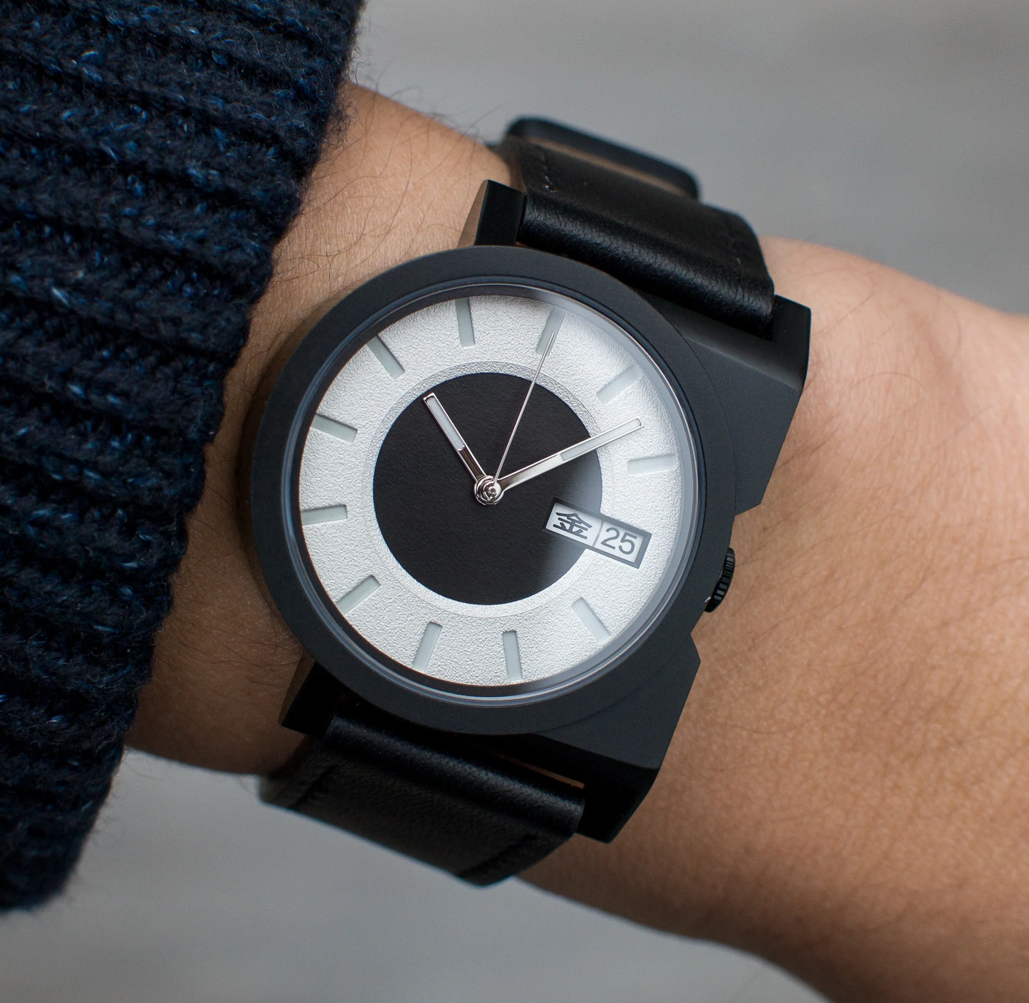 Montre AndoAndoAndo : A-1 Automatique Donut Blanc