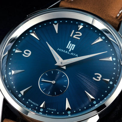 MONTRE LIP : HIMALAYA CLASSIQUE BLEUE 40 MM 671543