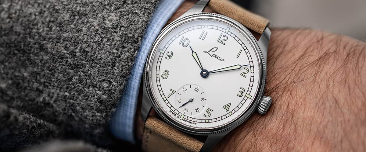 MONTRE LACO : NAVY WATCHES CUXHAVEN 42.5 BLANC 862104.2