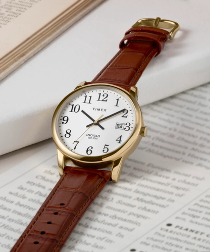 Timex : Easy Reader doré blanc 35 mm, vue de présentation
