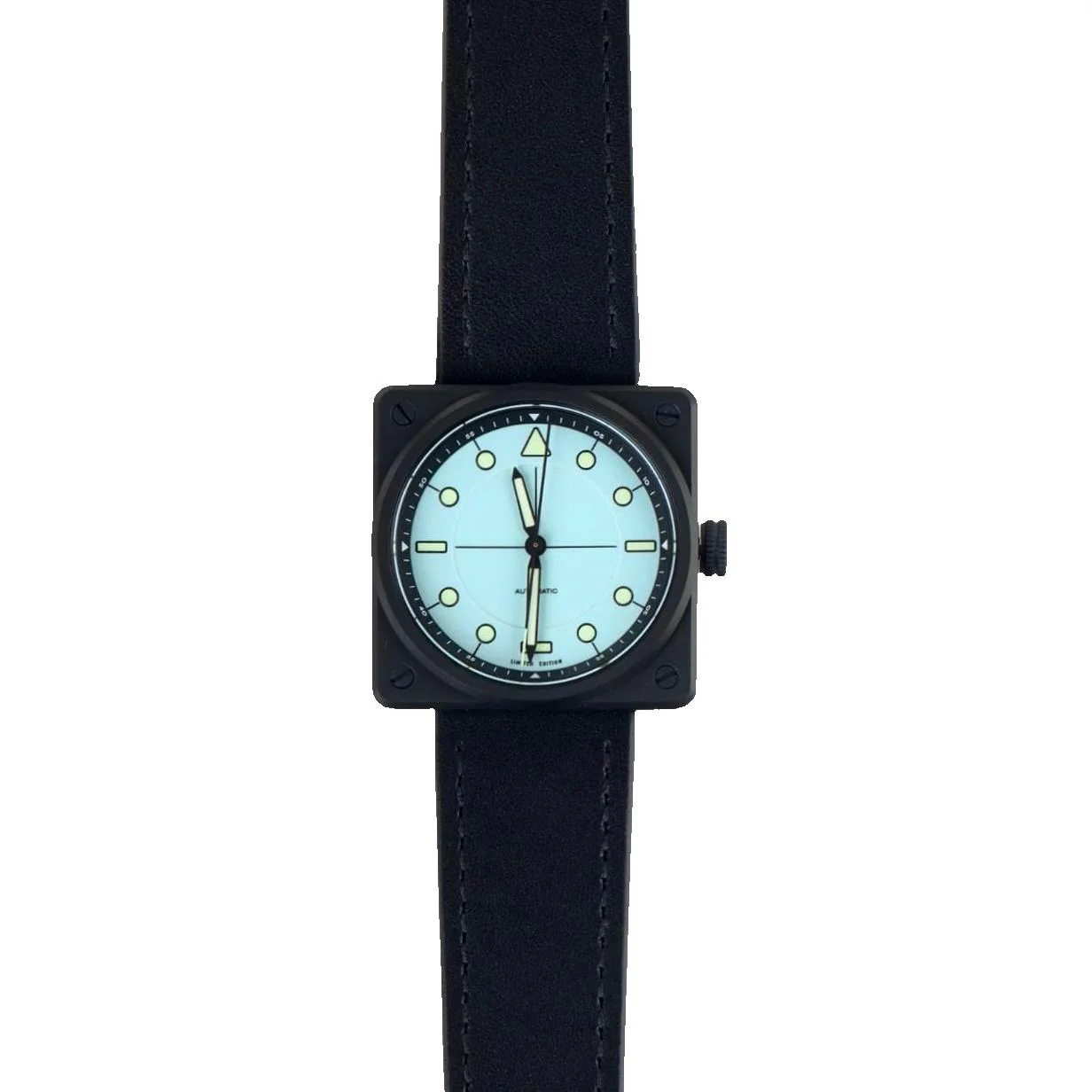 Montre AndoAndoAndo : Vinyl Record Pilot Bleu x Minimal Wear