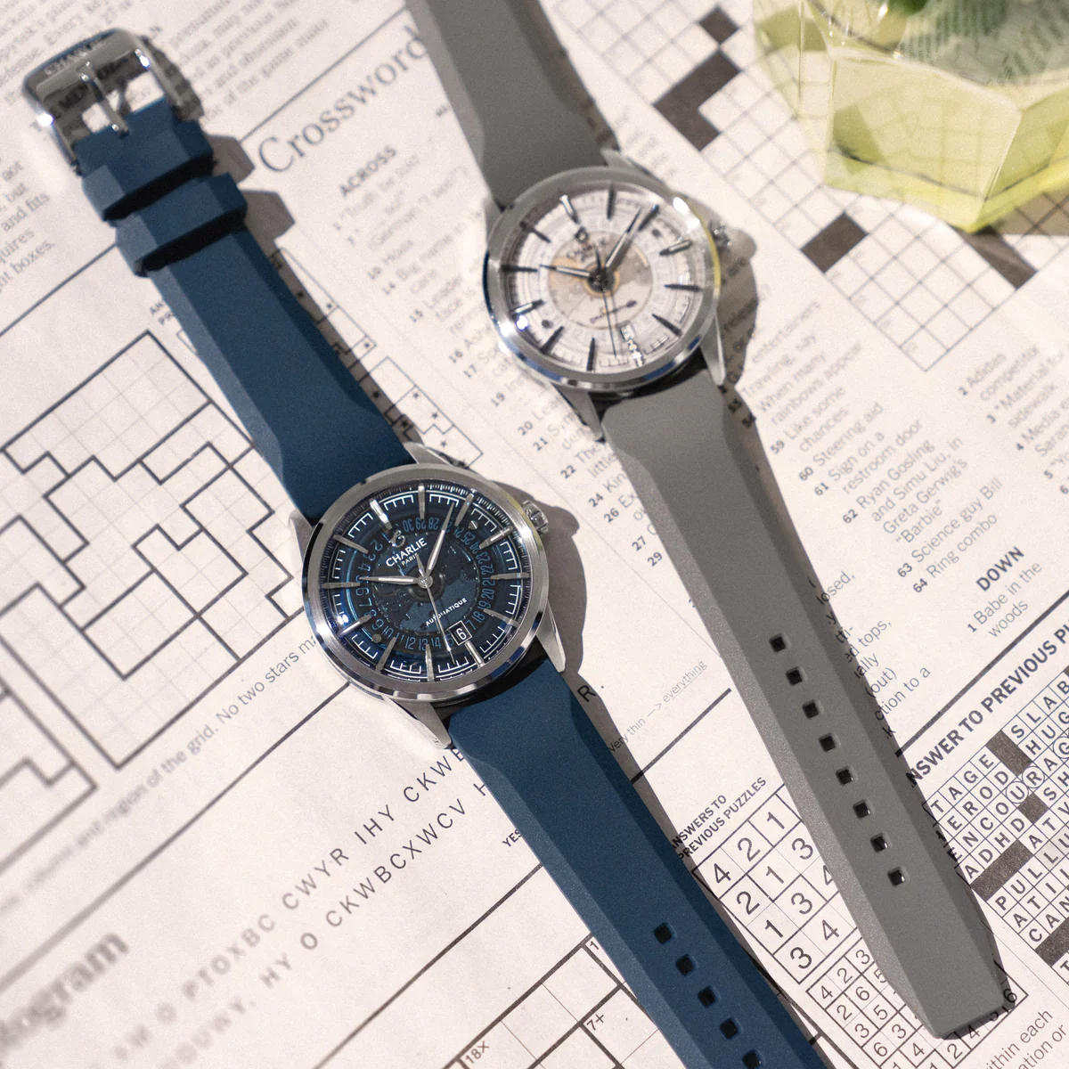 MONTRE CHARLIE PARIS : ALLIANCE AUTOMATIQUE SAPHIR BLEU