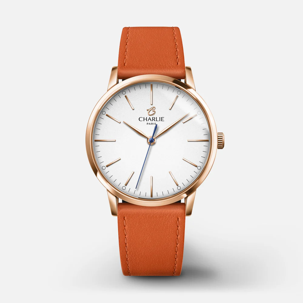 MONTRE CHARLIE PARIS : SULLY 35 QUARTZ OR ROSE