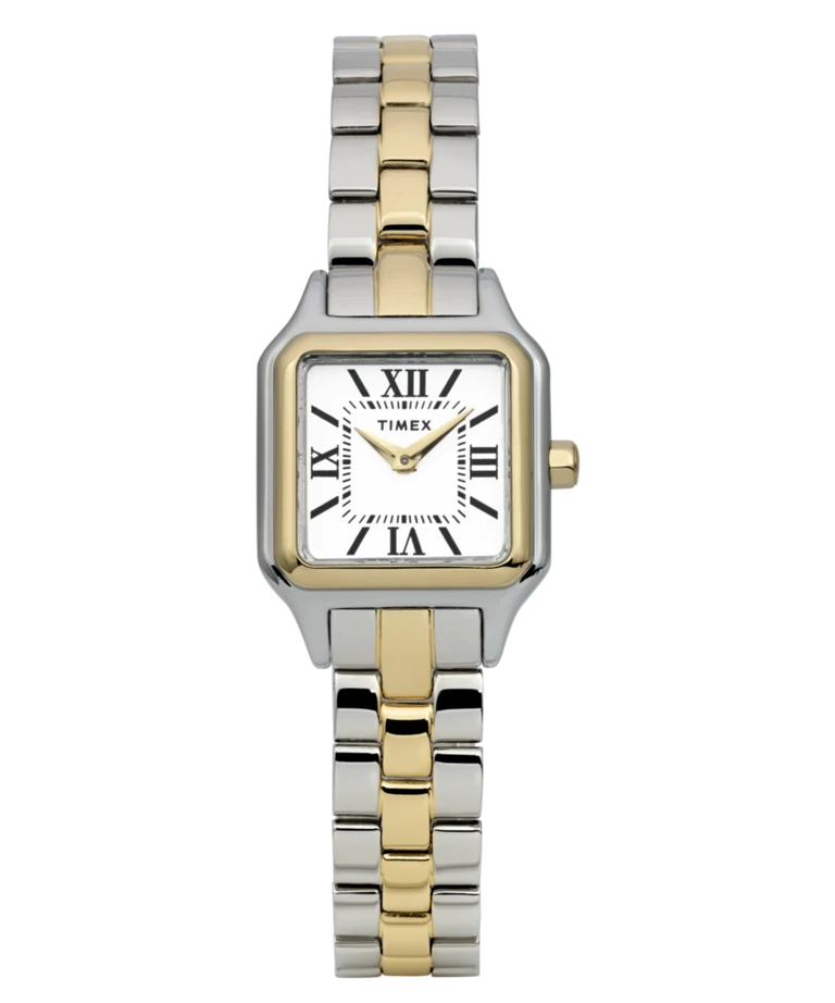 Timex : Addison bicolore blanc 23 mm, vue de face