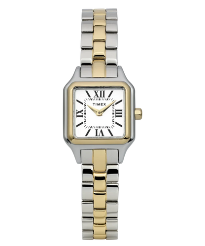 Timex : Addison bicolore blanc 23 mm, vue de face