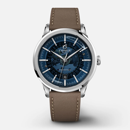 MONTRE CHARLIE PARIS : ALLIANCE AUTOMATIQUE SAPHIR BLEU