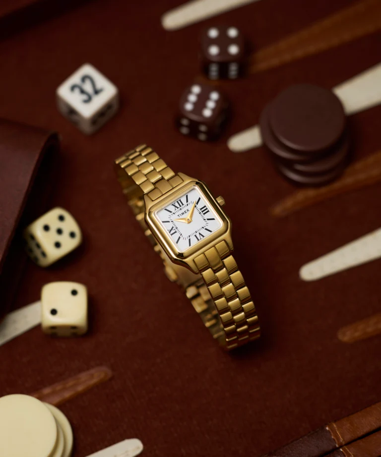 Timex : Addison doré blanc 23 mm, vue de présentation