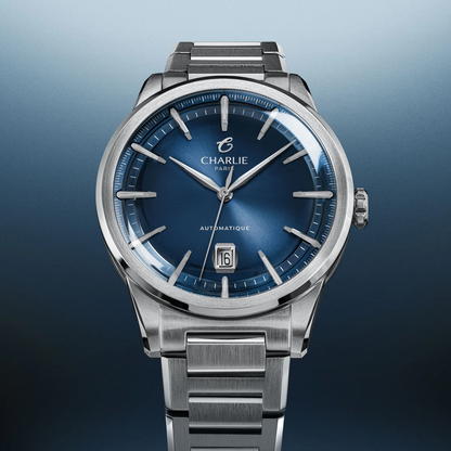 MONTRE CHARLIE PARIS : ALLIANCE AUTOMATIQUE BLEU