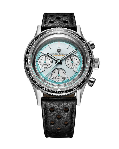 Reloj Nivada Grenchen: Chronoking Summer Edition Mecaquartz Gris