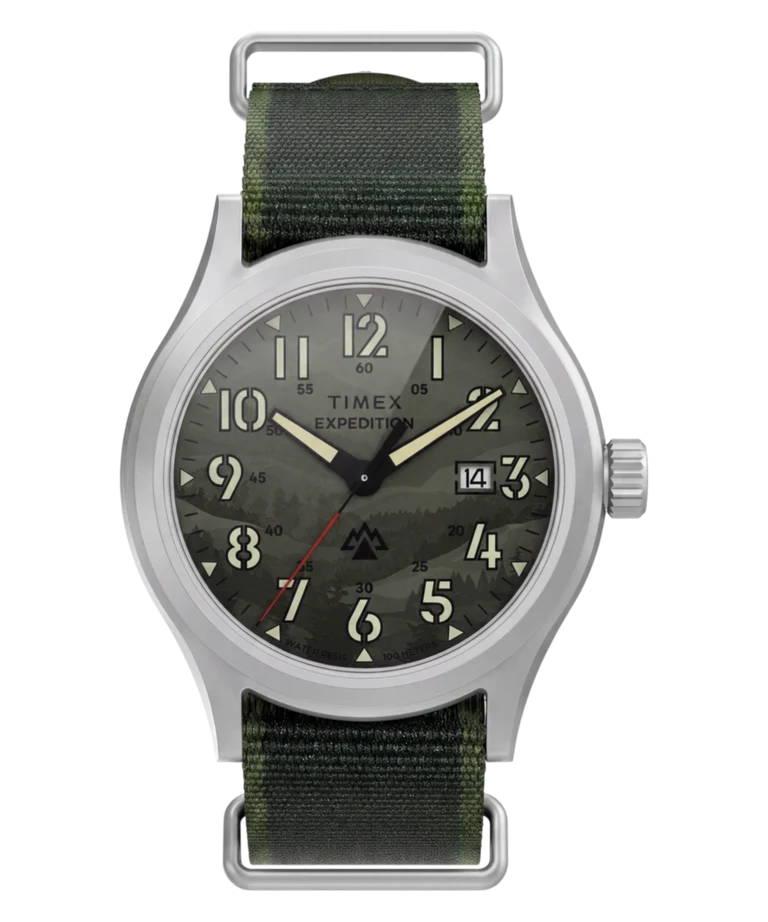 Timex : Expedition Sierra vert 40 mm, vue de face