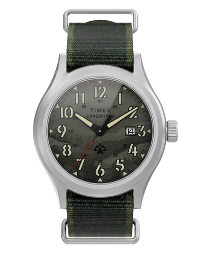 Timex : Expedition Sierra vert 40 mm, vue de face