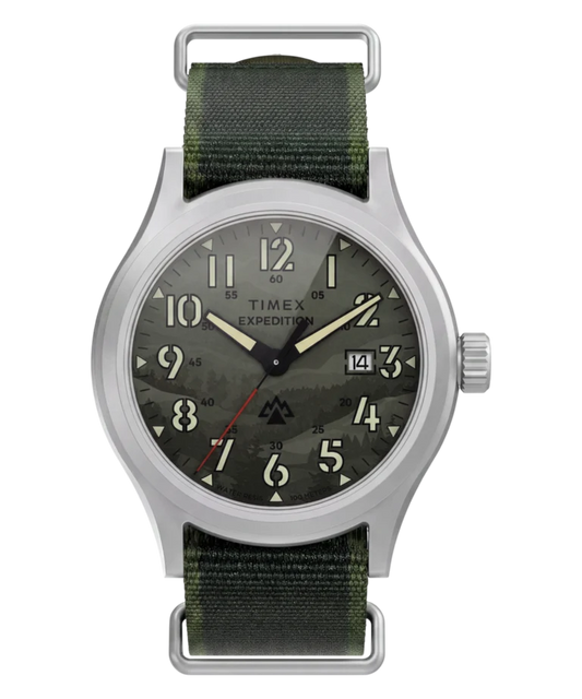 Timex : Expedition Sierra vert 40 mm, vue de face
